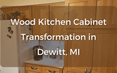 Wood Kitchen Cabinet Transformation in Dewitt, MI